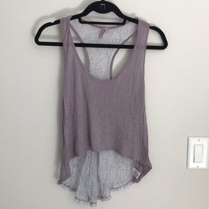 Purple lace LF top